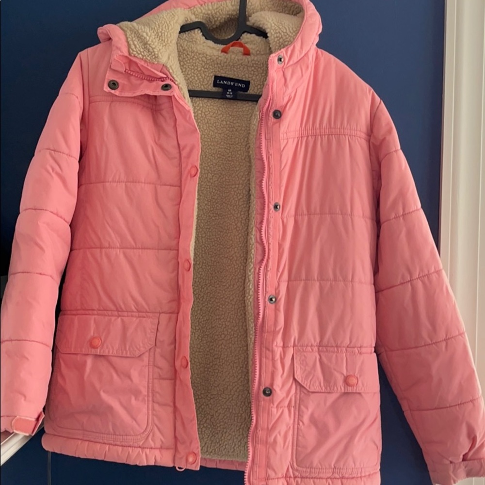 Pink Lands End Winter Coat